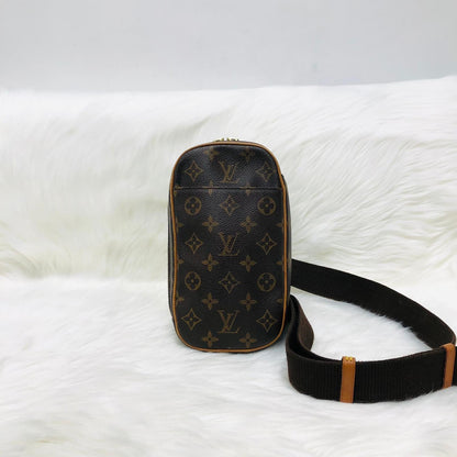 Louis-Vuitton Monogram Pochette Gange Crossbody Fanny Waist Belt Bag