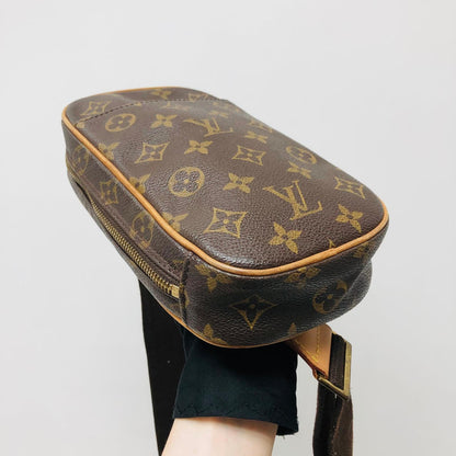 Louis-Vuitton Monogram Pochette Gange Crossbody Fanny Waist Belt Bag