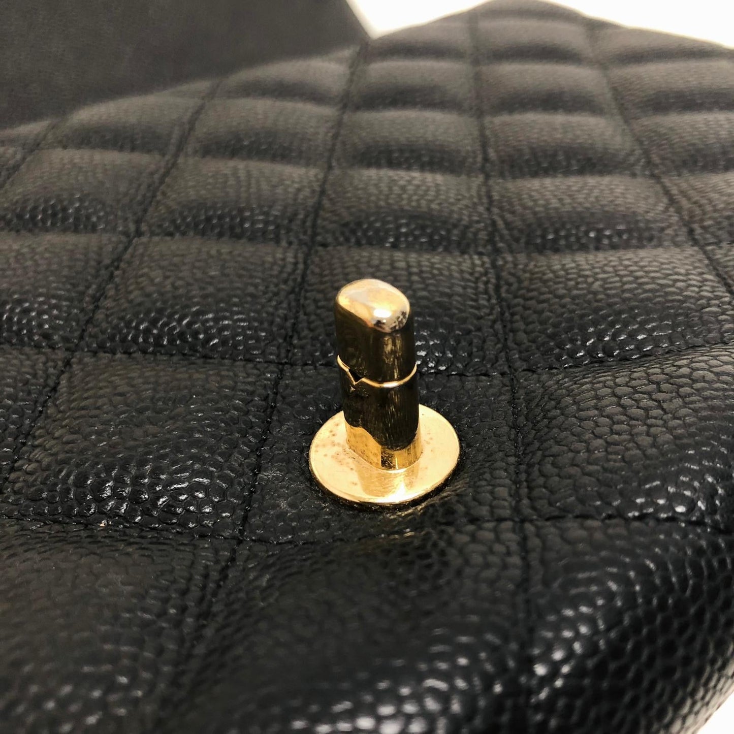 Classic Single Flap Jumbo Bag in Black Caviar with GHW