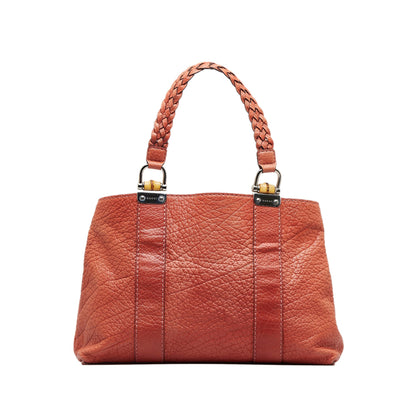 Orange Gucci Bamboo Libeccio Tote Bag