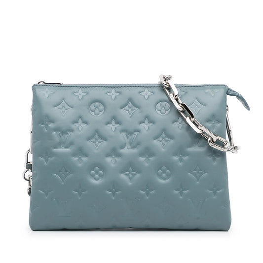 Louis Vuitton Coussin PM Blue Monogram Empreinte