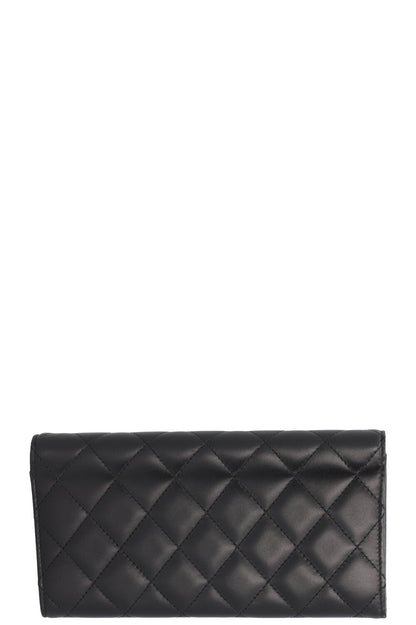CHANEL Classic Long Wallet Leather Black