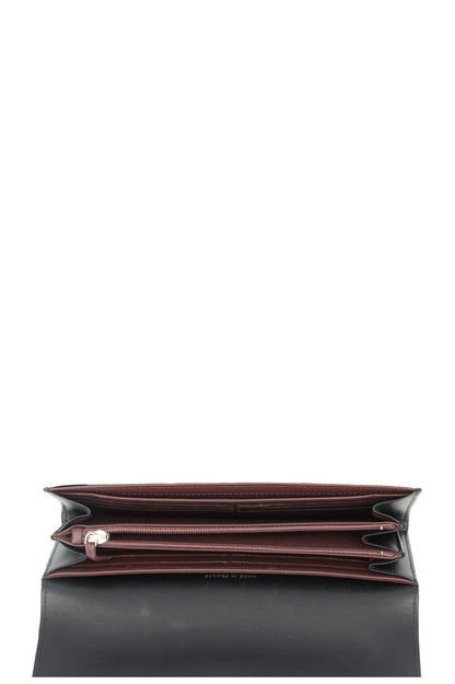 CHANEL Classic Long Wallet Leather Black