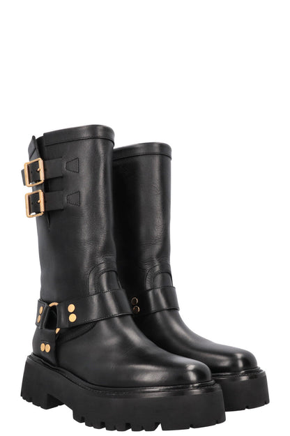 CELINE Biker Boots Black