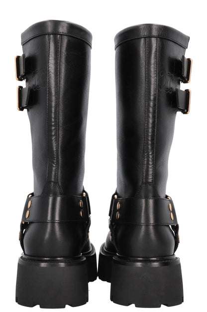 CELINE Biker Boots Black