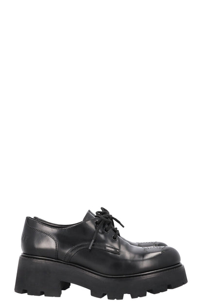 CELINE Perforated Platform Rangers Derby Black