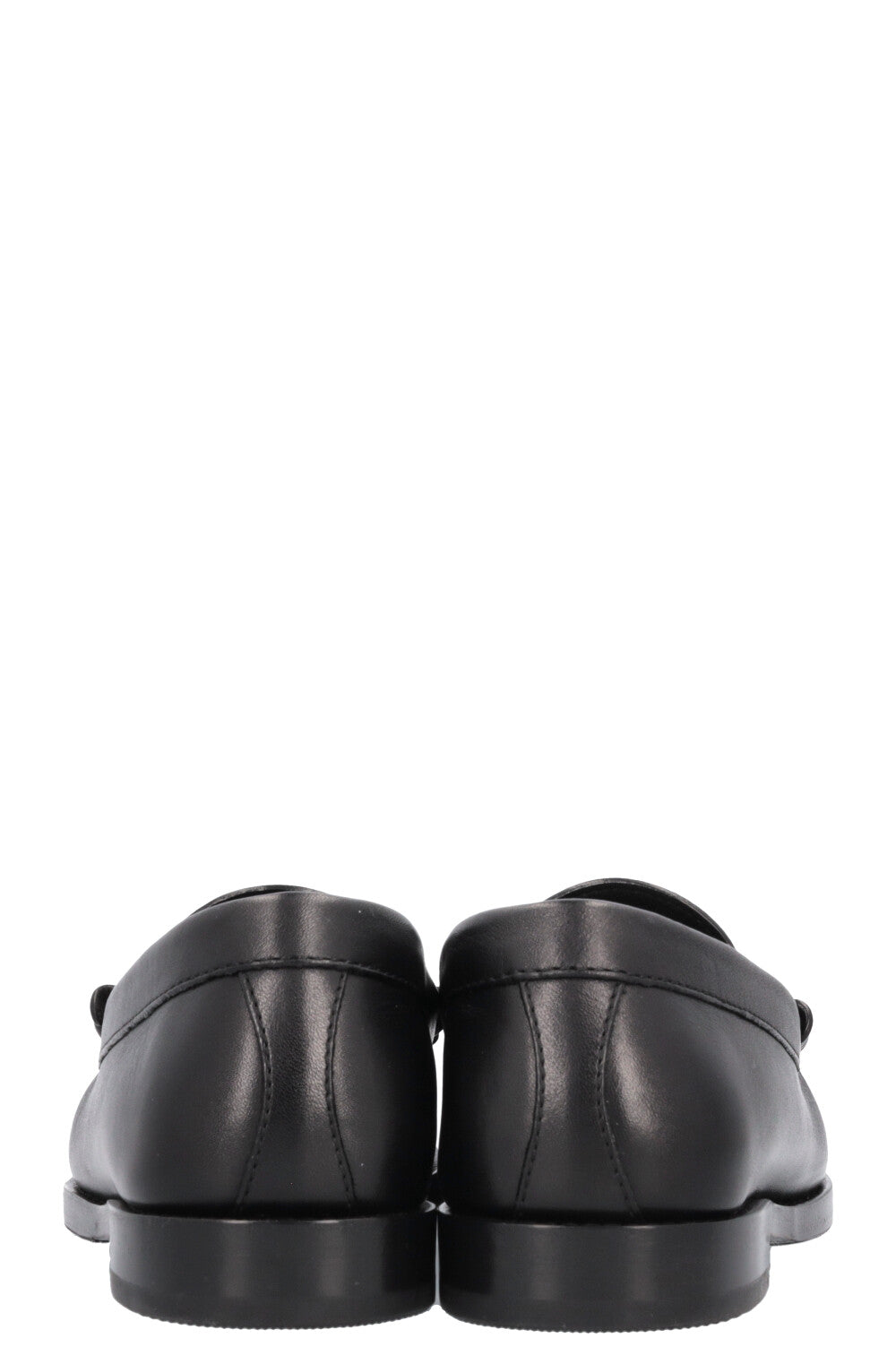 CELINE Tassel Triomphe Flats Leather Black