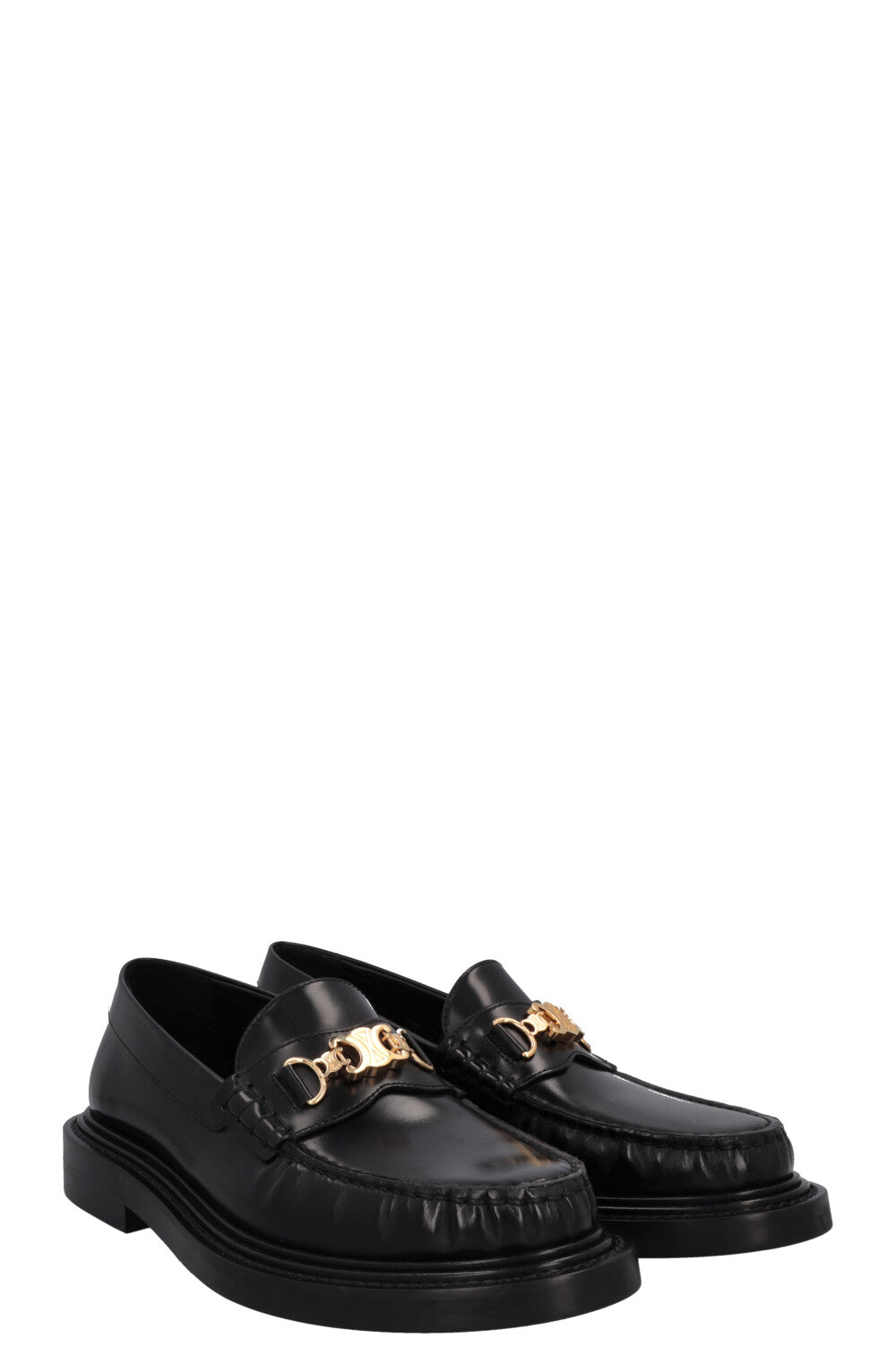 CELINE Triomphe Loafers Black