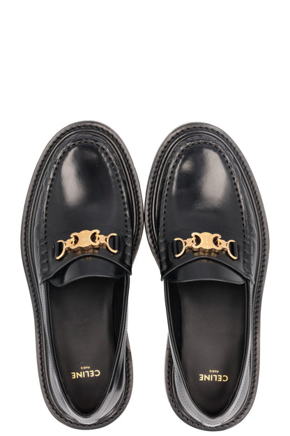 CELINE Triomphe Loafers Black
