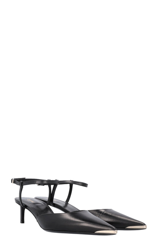 CELINE Heels Leather Black