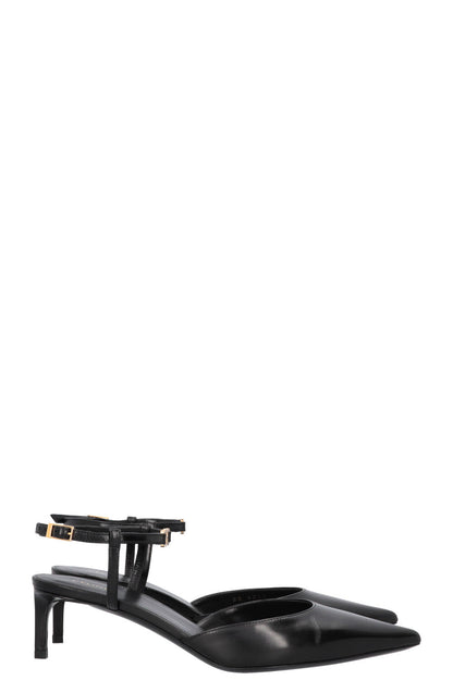 CELINE Triomphe Slingback Heels Black