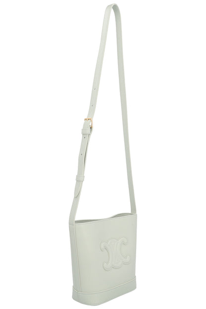 CELINE Mini Triomphe Bucket Bag Mint