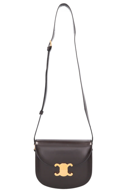 CELINE Clea Triomphe Crossbody Bag Brown
