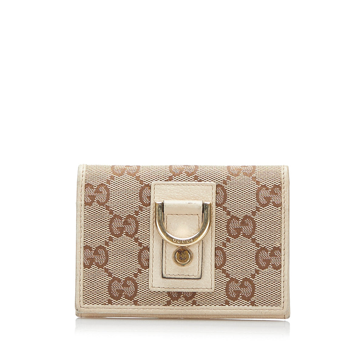 Gucci GG Canvas D-Ring Card Holder