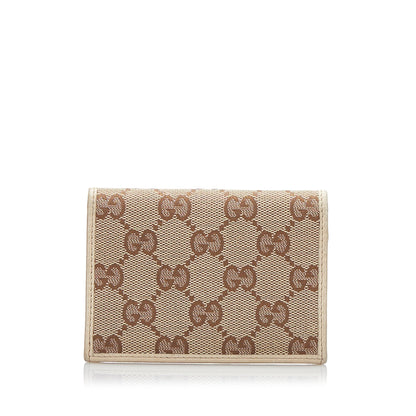 Gucci GG Canvas D-Ring Card Holder