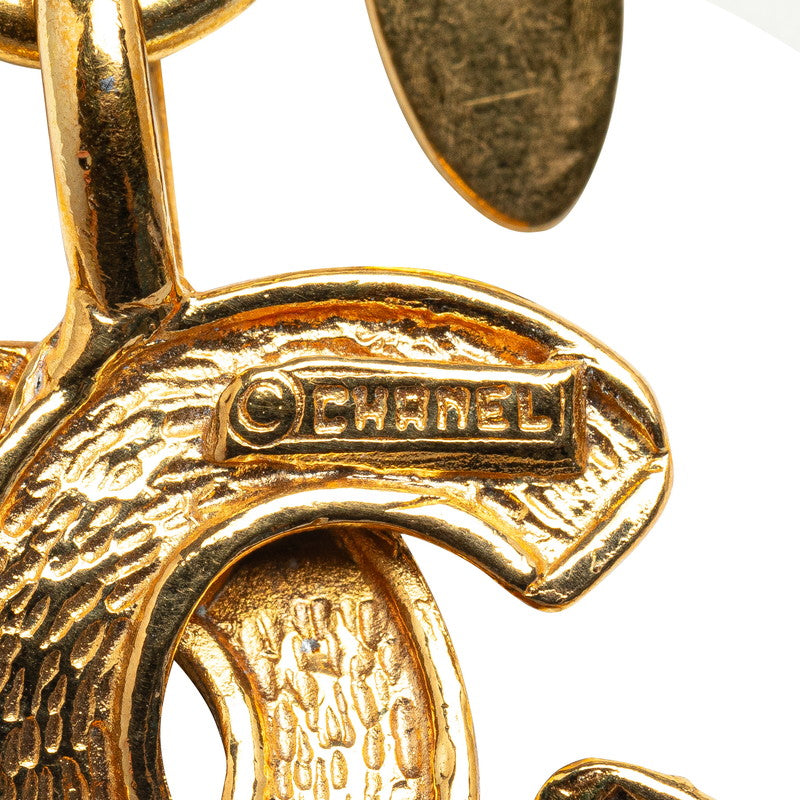 Quilted CC Logo Pendant Necklace - '10s