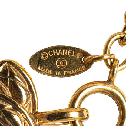 Quilted CC Logo Pendant Necklace - '10s