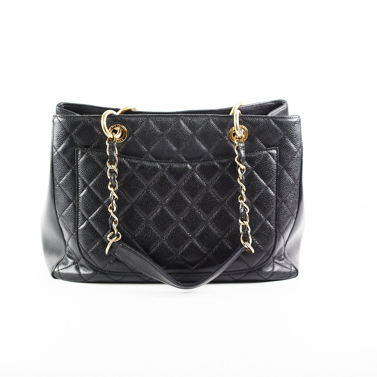 Chanel Black Caviar Grand Shopping Tote GST
