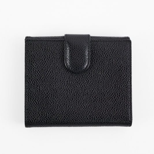 Chanel Caviar Timeless Wallet Black