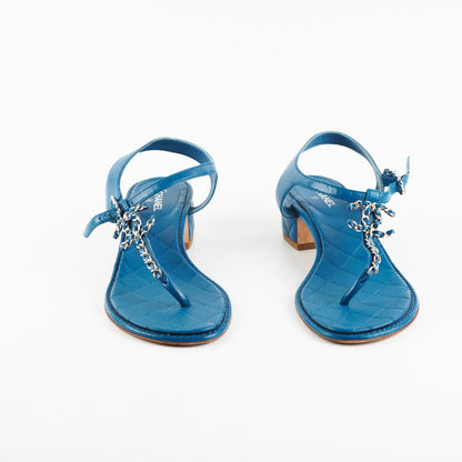 Chanel Sandals Blue (Size 39.5)