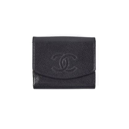 Chanel Timeless Bifold Caviar Wallet Black