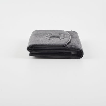 Chanel Timeless Bifold Caviar Wallet Black