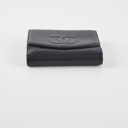 Chanel Timeless Bifold Caviar Wallet Black