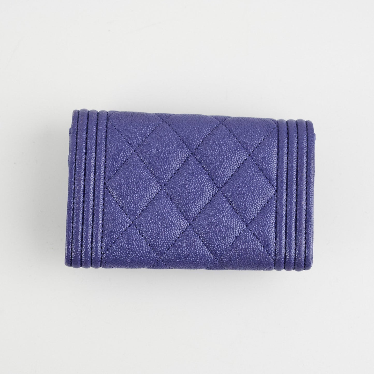 Chanel Boy Flap Wallet Purple