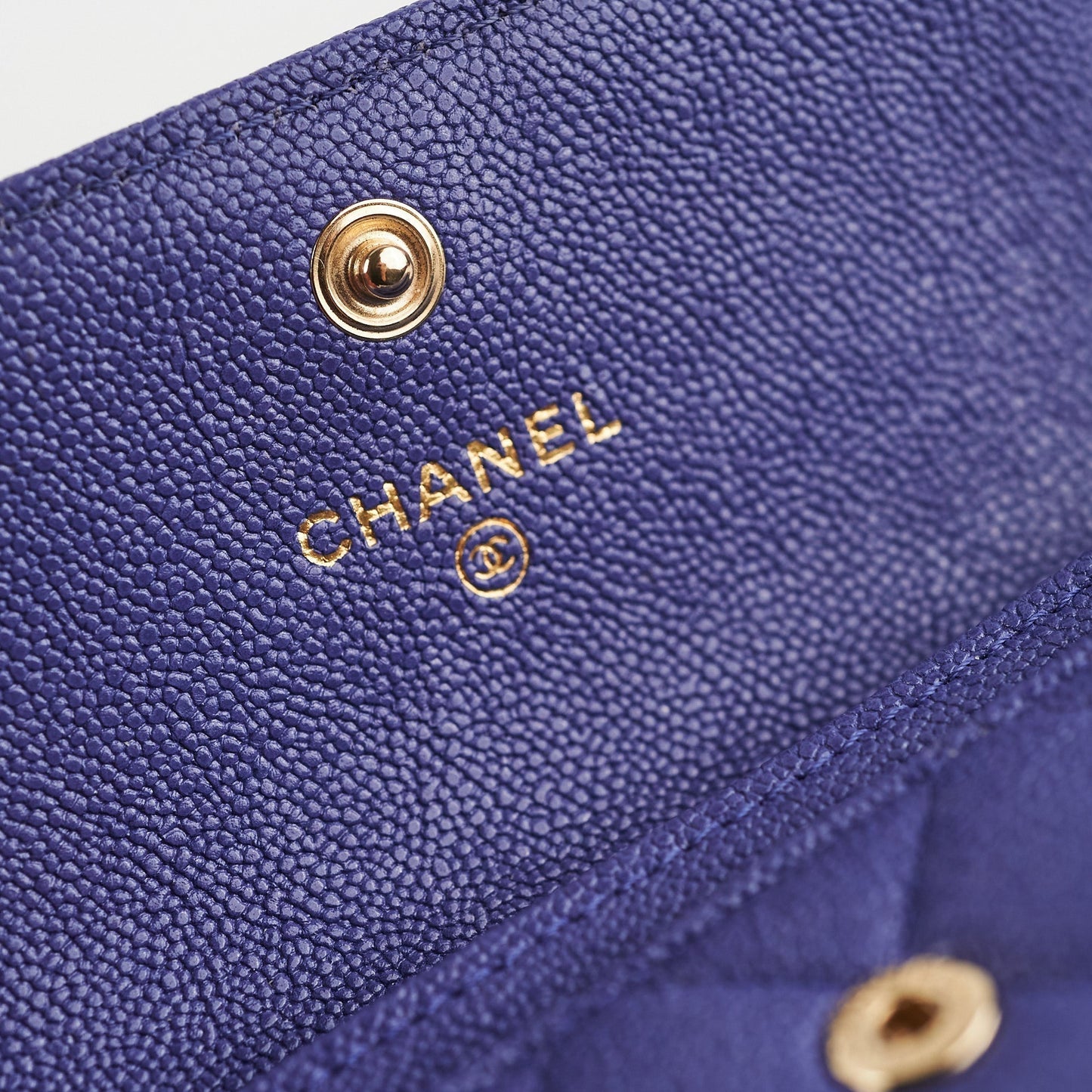 Chanel Boy Flap Wallet Purple