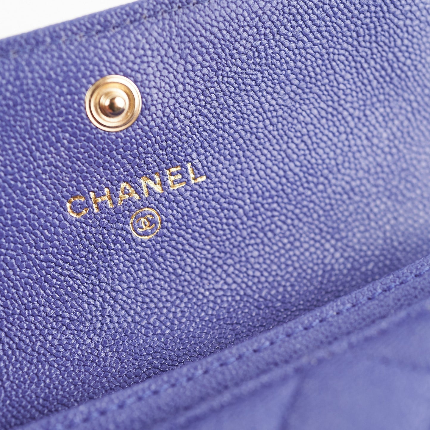 Chanel Boy Flap Wallet Purple