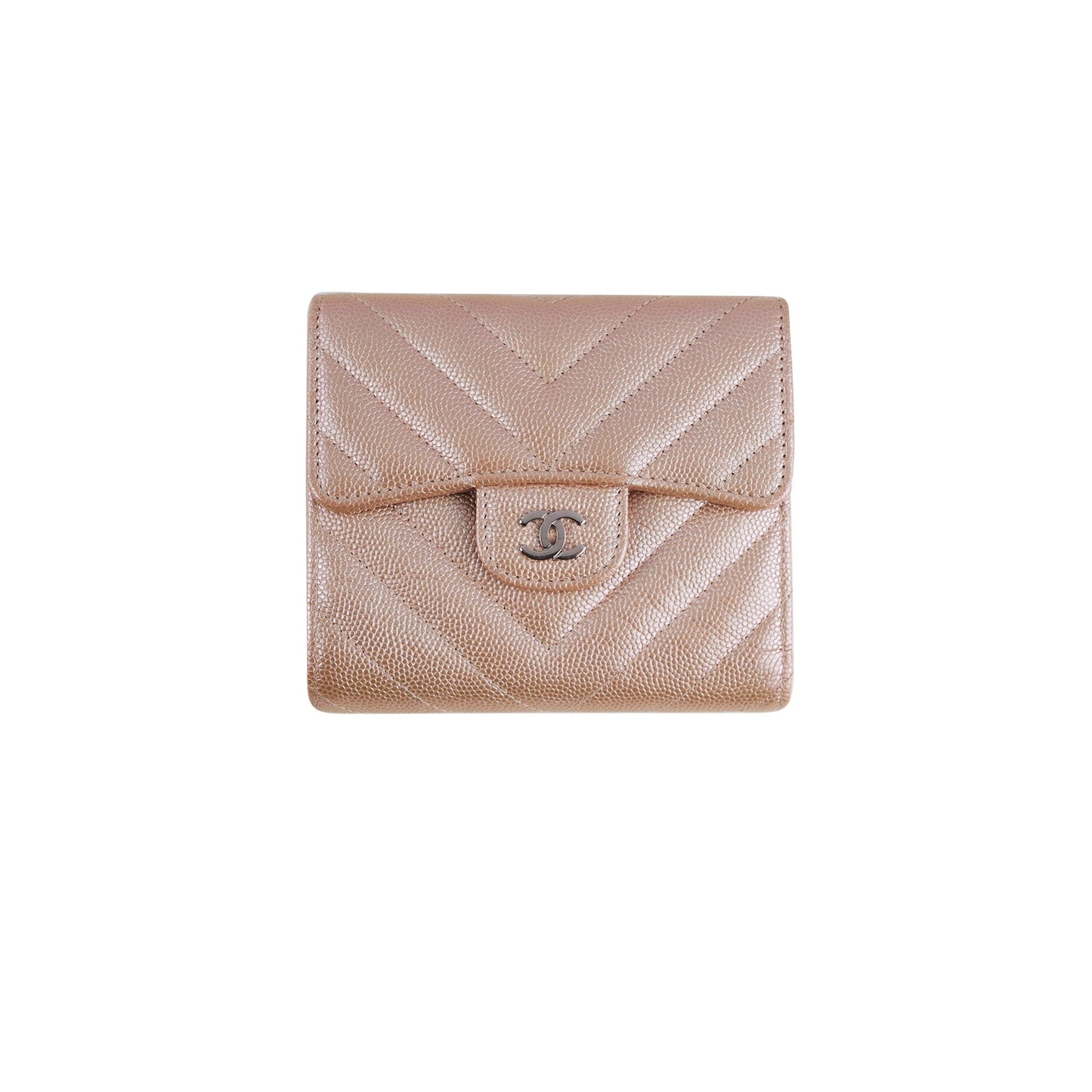 Chanel Compact Flap Wallet Rose Gold 17B