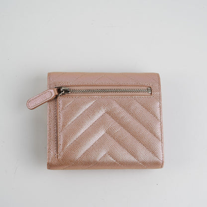 Chanel Compact Flap Wallet Rose Gold 17B