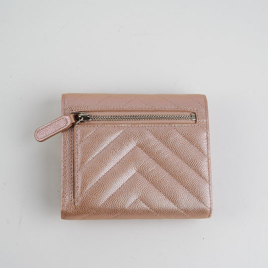 Chanel Compact Flap Wallet Rose Gold 17B