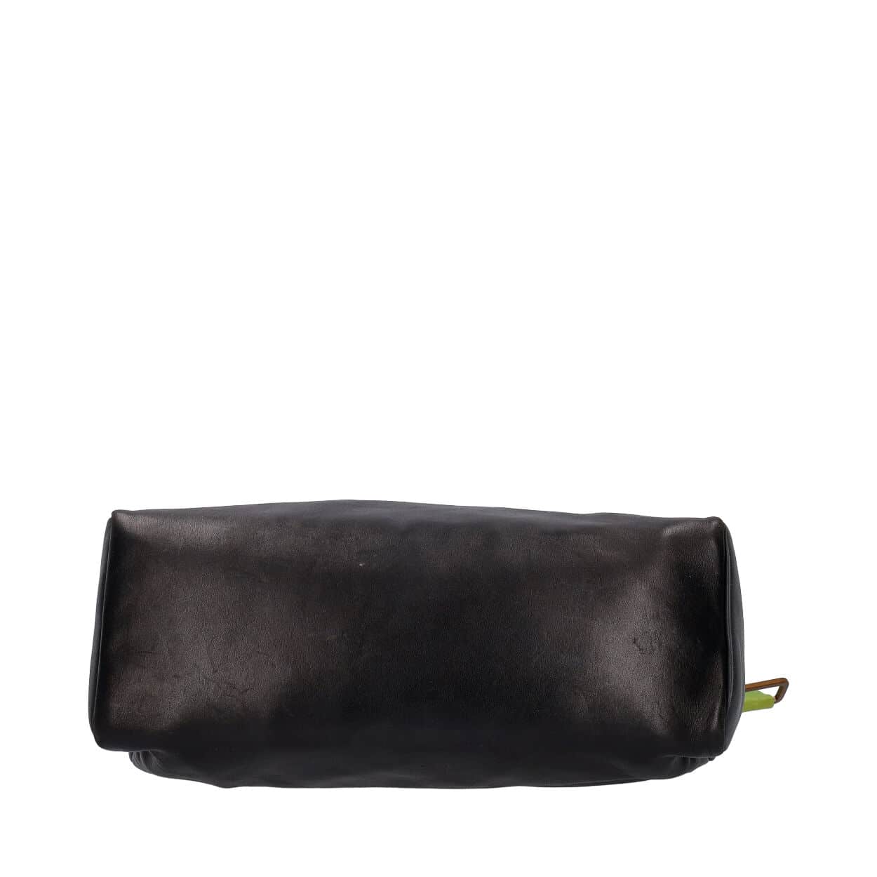 PRADA Leather Shoulder Bag Black/Green