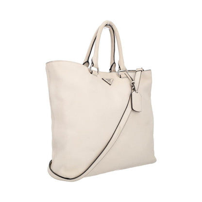 PRADA Leather Tote White