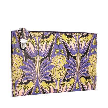 PRADA Saffiano Soft Floral Clutch Multicolour