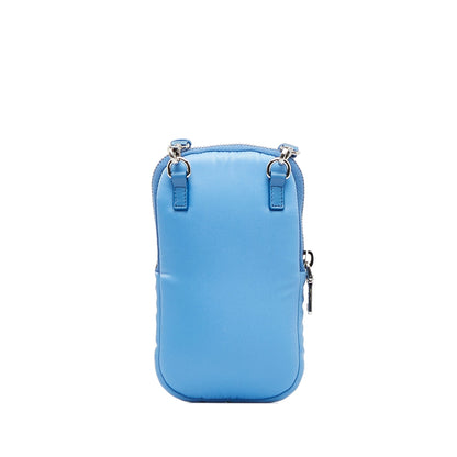 Prada Tessuto Phone Holder Blue Nylon Canvas