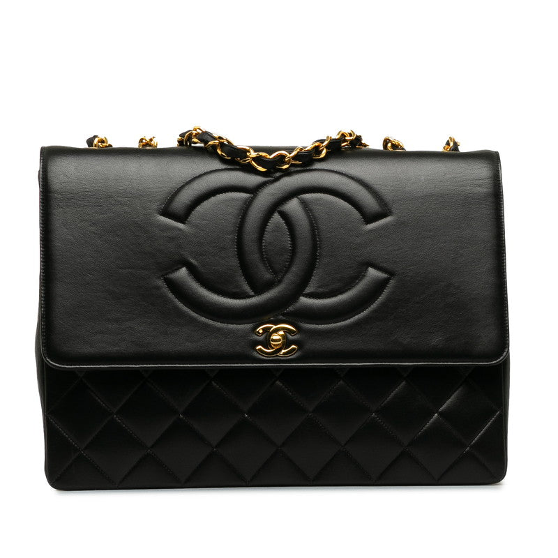 Chanel CC Matelasse Single Flap Shoulder Bag  Leather Shoulder Bag in Excellent condition