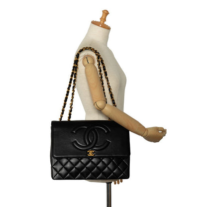 Chanel CC Matelasse Single Flap Shoulder Bag  Leather Shoulder Bag in Excellent condition