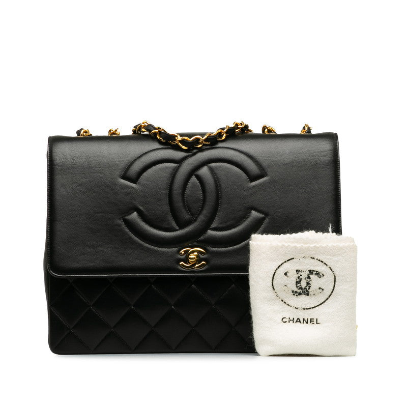 Chanel CC Matelasse Single Flap Shoulder Bag  Leather Shoulder Bag in Excellent condition