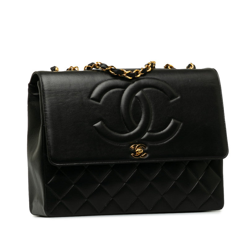 Chanel CC Matelasse Single Flap Shoulder Bag  Leather Shoulder Bag in Excellent condition