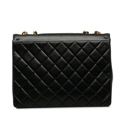 Chanel CC Matelasse Single Flap Shoulder Bag  Leather Shoulder Bag in Excellent condition