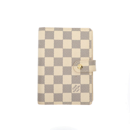 LOUIS VUITTON Agenda Cover in White Canvas