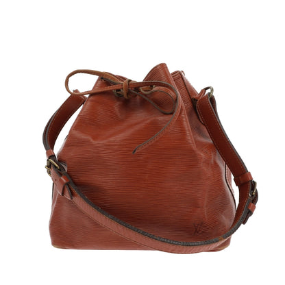 LOUIS VUITTON Noe Shoulder Bag in Brown Leather