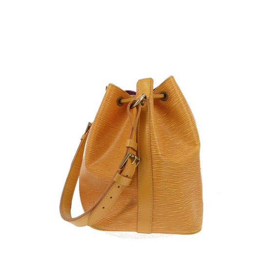 LOUIS VUITTON Noe Shoulder Bag in Yellow Leather