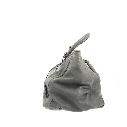 Balenciaga Sunday Shoulder Bag in Blue Leather
