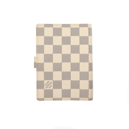 LOUIS VUITTON Agenda Cover in White Canvas