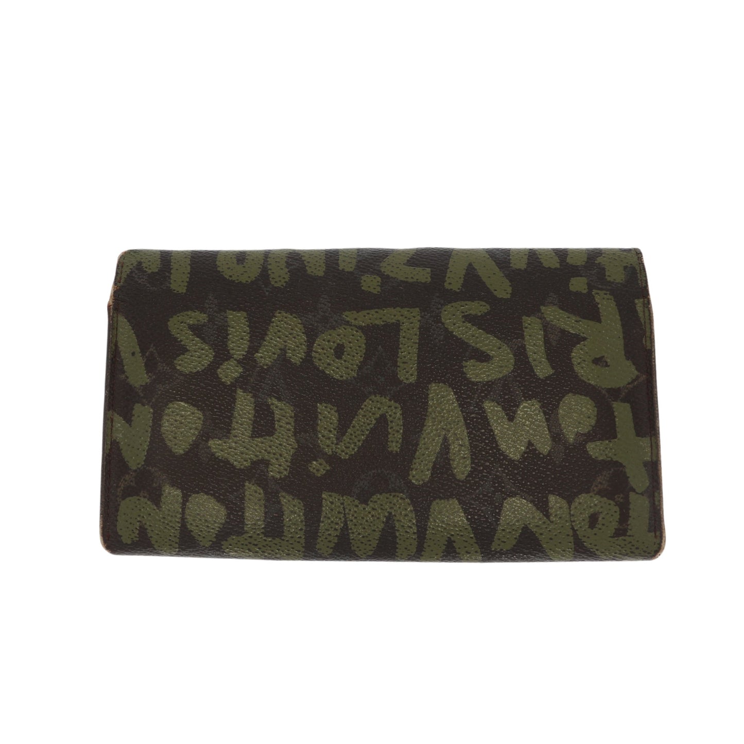 LOUIS VUITTON Limited Edition x Stephen Sprouse Graffiti Wallet in brown canvas