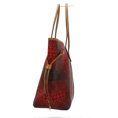 LOUIS VUITTON Limited Edition Rouge Yayoi Kusama Monogram Waves Neverfull MM Bag