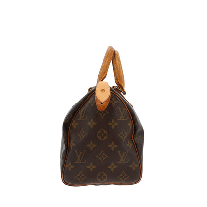 LOUIS VUITTON Speedy Handbag in Brown Canvas